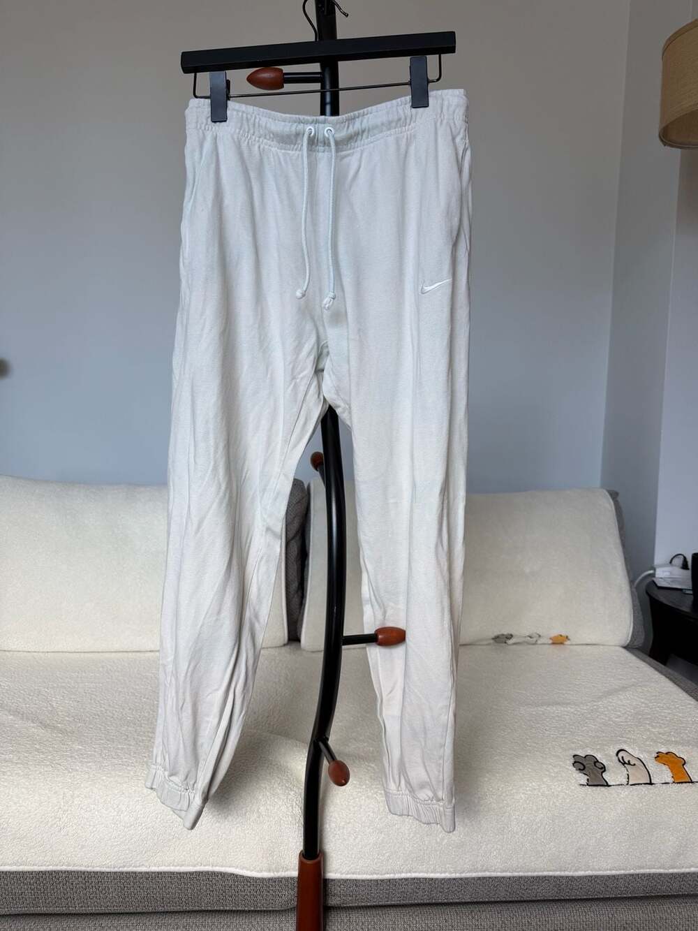 Nike Cream Blue Tie-Dye Jogger Sweatpants Size S Elastic Waist Lounge Pants